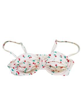 Wild Fable Pale Pink w/Cherries Swim Top - L